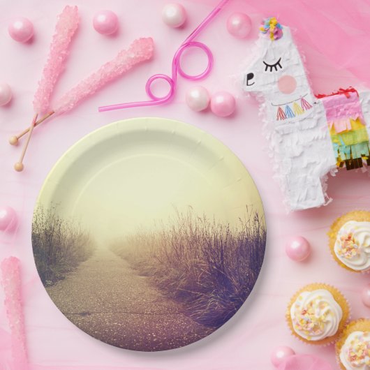 9" Rundpapierplatine - Gehweg zum Sonnenaufgang Pappteller (Party)