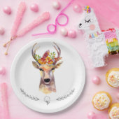 9" Rundpapierplatte Buchenbrocken Pappteller (Party)