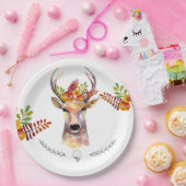 9" Rundpapierplatte Buchenbrocken Pappteller (Party)