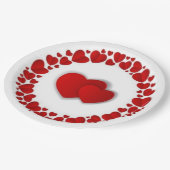 9" Rundpapierplatte Pappteller (Schrägansicht)