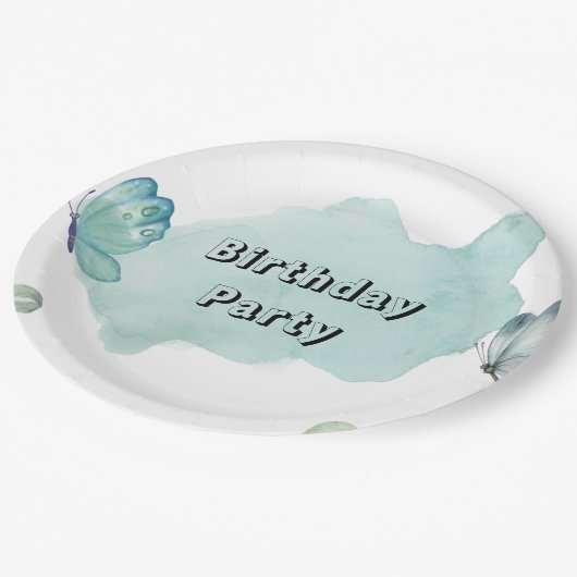 9" Rundpapierplatte Pappteller (Schrägansicht)