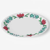 9" Rundpapierplatte Pappteller (Schrägansicht)