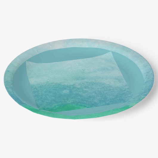 9" Rundpapierplatte Pappteller (Schrägansicht)