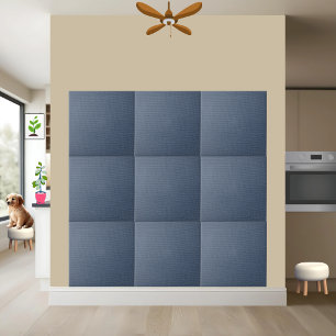 #9 Rustic Blue Burlap Texture - Stilvoll & langleb Fliese