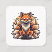 9 Schwalbenschwanz Quadratische Visitenkarte (Rückseite)