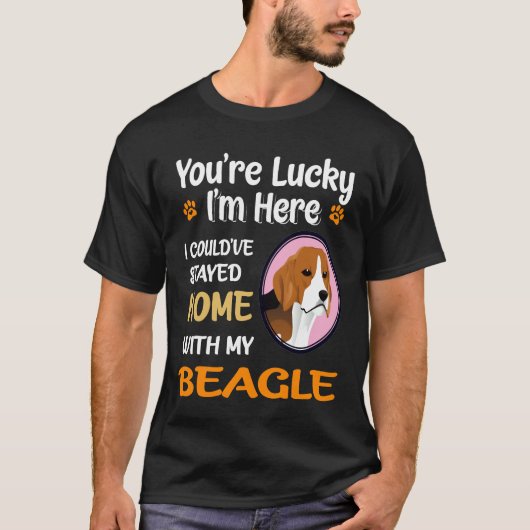 9 Sie haben Glück beim Zuhause mit meinem Beagle T-Shirt (Vorderseite)