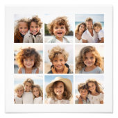 9 Square Collage - White Back Fotodruck (Vorne)