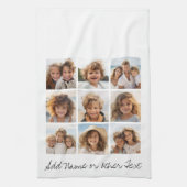 9 Square Foto Collage - Schwarz und Weiß Handtuch (Vertikal)