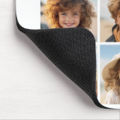 9 Square Foto Collage - Schwarz und Weiß Mousepad (Ecke)
