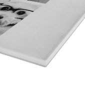 9 Square Foto Collage - Schwarz und Weiß Schneidebrett (Ecke)