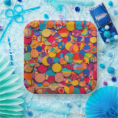 9" Square Paper Plate Pappteller (Party)