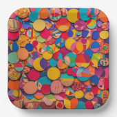 9" Square Paper Plate Pappteller (Vorderseite)