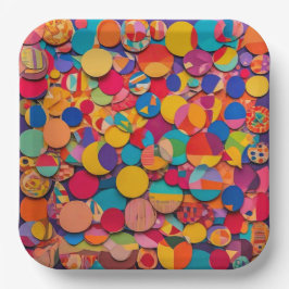 9" Square Paper Plate Pappteller