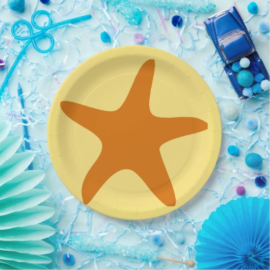 9" Starfish Paper-Teller Pappteller (Party)