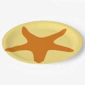9" Starfish Paper-Teller Pappteller (Schrägansicht)
