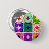 9 Stern Hakuna Matata Muster Button (Vorne & Hinten)