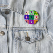 9 Stern Hakuna Matata Muster Button (Beispiel)