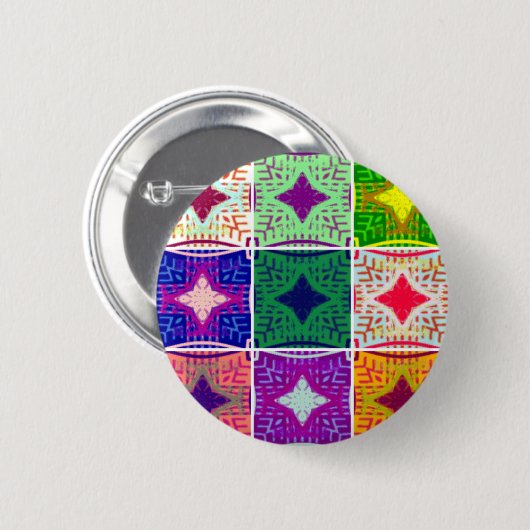 9 Sterne Hakuna matata Muster Button (Vorne & Hinten)