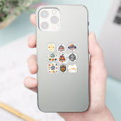 9 stickers Trick or treat Aufkleber (Telefon)