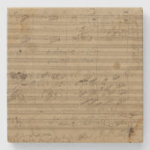 9. Symphonie Beethovens, Musik-Manuskript Steinuntersetzer (Vorderseite)