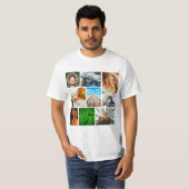 9 T - Shirt für Fotocollage-Vorlage abgerundete Ec (Vorne ganz)