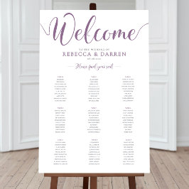 9 Tabelle Lilac Lila Hochzeitskarte Poster