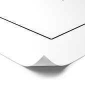 9 Tabelle Minimalistische Hochzeitdiagrammvorlage Poster (Ecke)