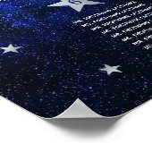 9 Tafelstars Moon Celestial Hochzeitssattrak Poster (Ecke)