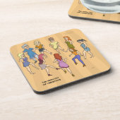 9. Tag Untersetzer des Weihnachten(9 tanzende (Linke Seite)