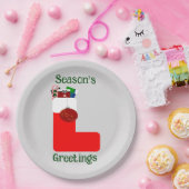 9" Teller zum Thema "Die Grüße der Saison" (Party)