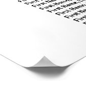 9-Tisch-Hochzeitskarte für Gold Foil Heart Poster (Ecke)