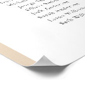 9 Tische Beige Arch Finden Sie Ihre Sitzkarte Poster (Ecke)