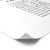 9 Tische Hochzeitskarte Elegant Poster (Ecke)