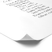 9 Tische Simple Things that shape us Sitzplan Poster (Ecke)