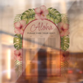 9 Tische tropische Sitzkarte transparent Hawaii Fensteraufkleber (Blatt 2)