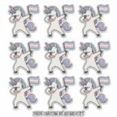 9 Trittklatschhörner mit Fahne Aufkleber (Vorderseite)