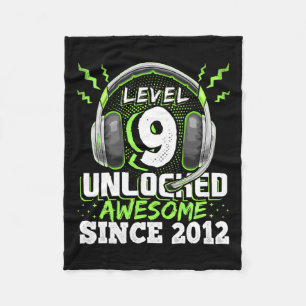 9 Unlocks Phantastisch 2012 Videospiel 9. Geburtst Fleecedecke