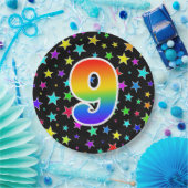 9. Veranstaltung: Bold, Fun, Colorful Rainbow 9 Pappteller (Party)