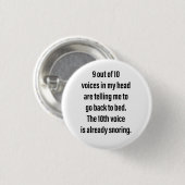 9 von 10 Button-Backed Voices Button (Vorne & Hinten)