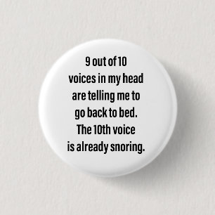 9 von 10 Button-Backed Voices Button