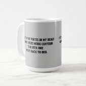 9 von 10 Stimmen in meinem Kopf COFFEE-TASSE Kaffeetasse (Vorderseite Links)