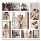 9 Vorlage für FotoCollage personalisieren Fotodruck (Vorne)