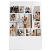 9 Vorlage für FotoCollage personalisieren Mittlere Geschenktüte (Rückseite)