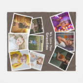 9 Vorlage und Personalisierter Text Fleecedecke (Vorderseite (Horizontal))