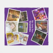 9 Vorlage und Personalisierter Text Fleecedecke (Vorderseite (Horizontal))