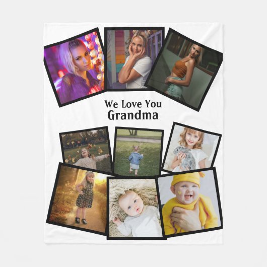 9 Vorlage und Personalisierter Text Fleecedecke (Vorderseite)