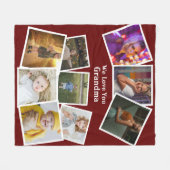 9 Vorlage und Personalisierter Text Fleecedecke (Vorderseite (Horizontal))