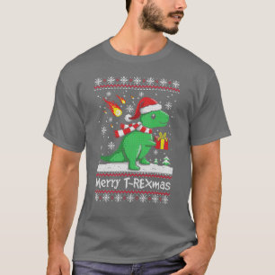 9 Weihnachten Dinosaurier Kinder Weihnachtsbaum Li T-Shirt