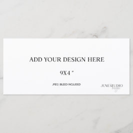 9 x 4" Kartenlesegerät Menükarte