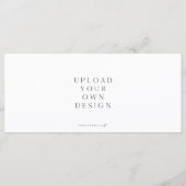 9 x 4" Kartenlesekartendruckkarte Menükarte (Vorderseite)